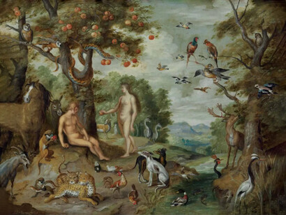 Jan Brueghel el Joven, La historia de Adán y Eva: la tentación de Adán (1630)