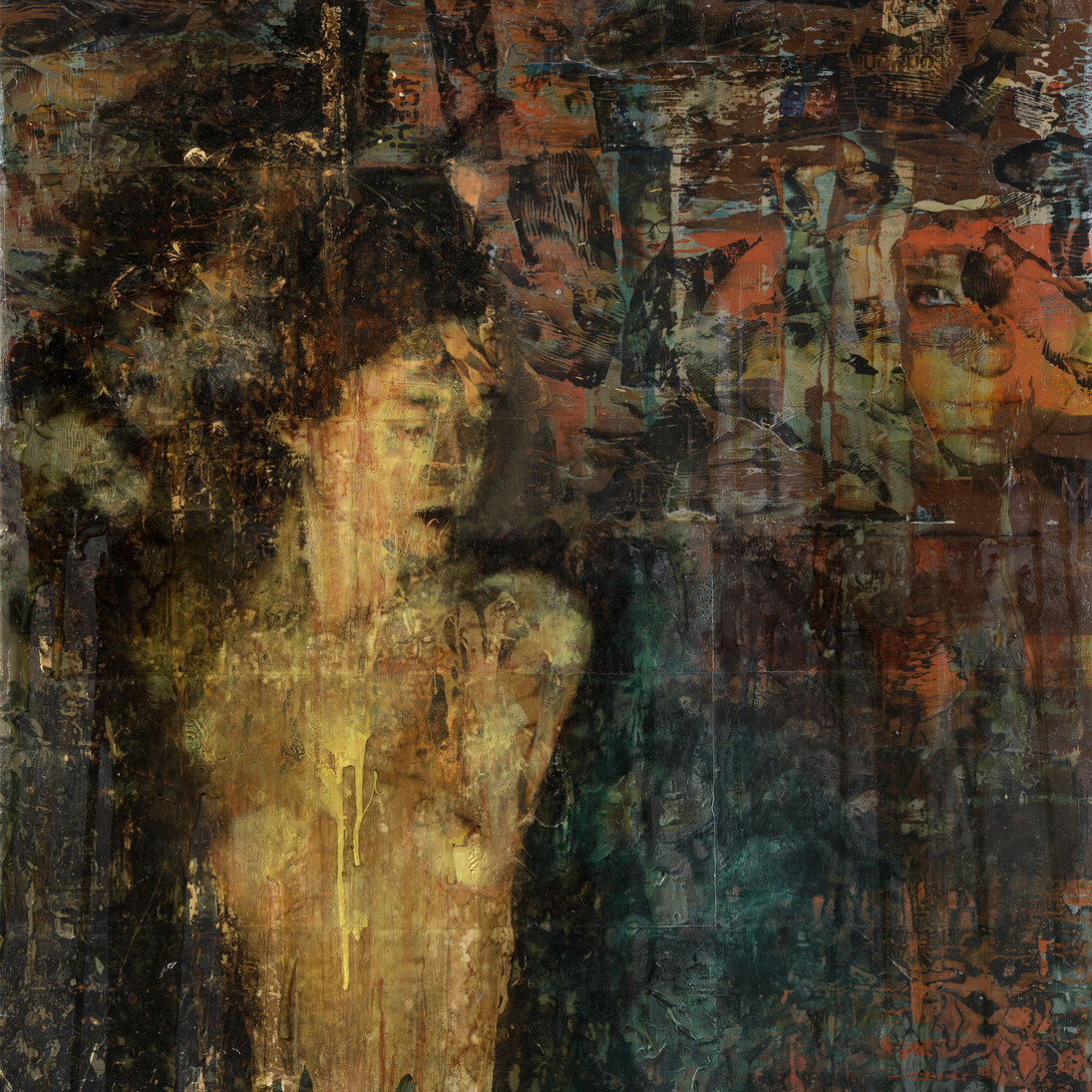 Afshin Naghouni, Dream Stream 2, 2014, 120 x 150 cm, mixed media