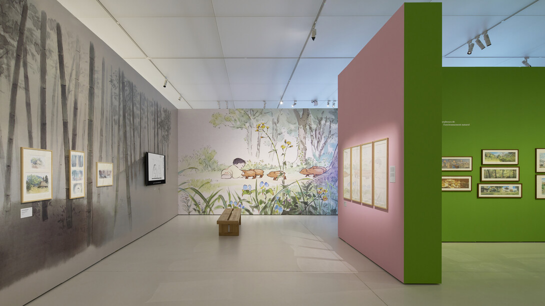 Isao Takahata, exhibition view. Courtesy of Mudac