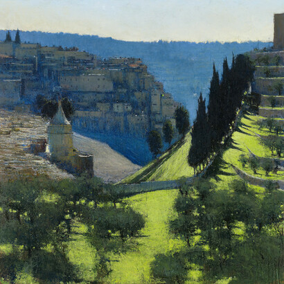 Andrew Gifford, Kidron Valley, late afternoon. John Martin Gallery, London