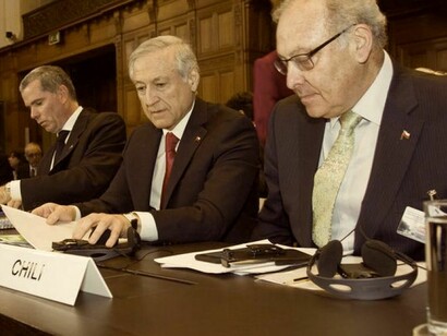 La delegación chilena en La Haya