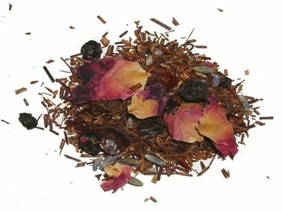 Foglie di Rooibos e fiori di rosa