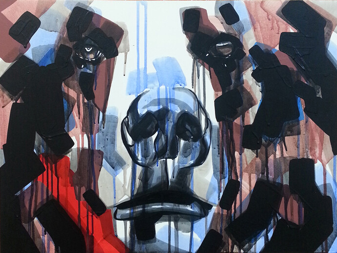 Chad Hasegawa, Jourdy, Acrylic on wood panel, 24″ x 18″