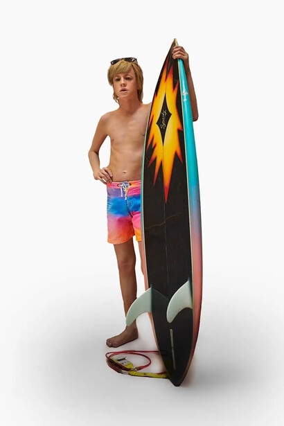 Duane Hanson, Surfer (détail), 1987. Avec l'aimable autorisation de la Fondation Carmignac