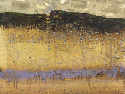 Anne Neely, Beneath, 2014, Oil on linen, 60 x 80 in.