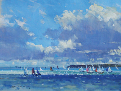 Robert King RI RSMA, Sailing on the Solent