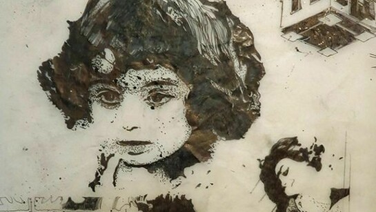 Miltos Michailidis, Untitled (detail), 2014, ink and pencil in semitransparent paper, 35 x 50 cm