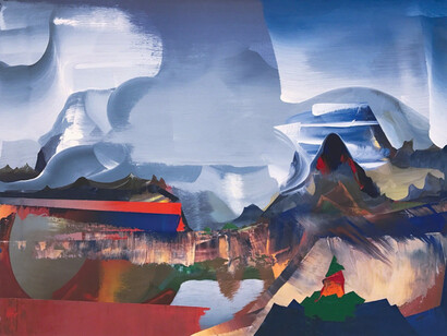 Elliott Green, North of the Hippocampus, 2017.  Courtesy of Pierogi