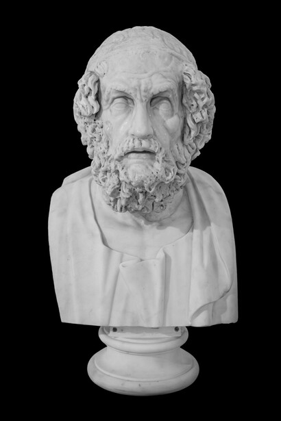 Besonders eindrucksvoll ist das Bild, das Homer von den Werkstätten des Hephaistos zeichnet. Dort entstehen nicht nur Waffen oder kunstvolle Geräte, sondern auch goldene Dienerinnen, die sich bewegen, sprechen und denken können. Bild: Homer