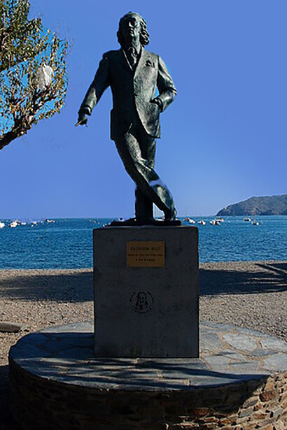Salvador Dalí monument in Cadaqués, Spain
