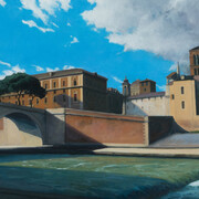 Jeff Bellerose, Isola Tiberina (detail), 2025. Courtesy of Paul Thiebaud Gallery