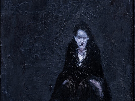Angelo Bordiga, Senza titolo, olio su tavola, 2013, 30 x 30 cm