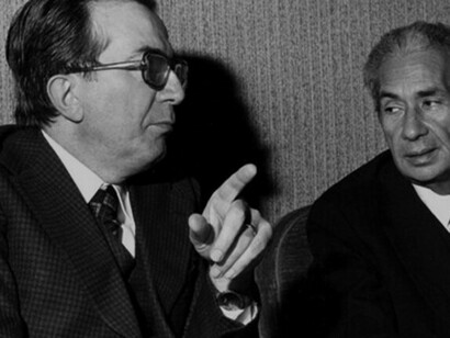 Giulio Andreotti and Aldo Moro