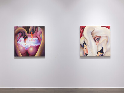 Ariane Hughes, Don’t Cry Because It Happened, Smile Because It’s Over, 2023, installation view. Courtesy of the artist and Steve Turner, LA