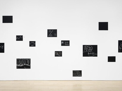 Dan Perjovschi, Now and then, exhibition view. Courtesy of Jane Lombard Gallery