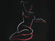 Night Shadow, 2017, Acrylic on paper, 61 x 61 cm . Courtesy of The Mayor Gallery