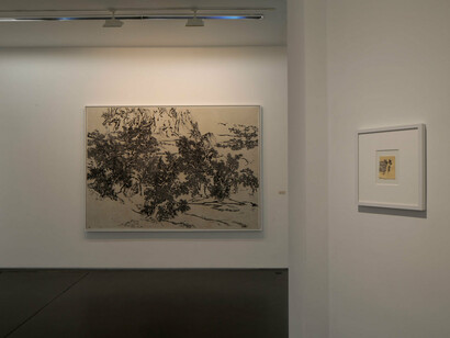 Yang Jiechang, On Earth as in Heaven, Exhibition view. Courtesy of Jeanne Bucher Jaeger