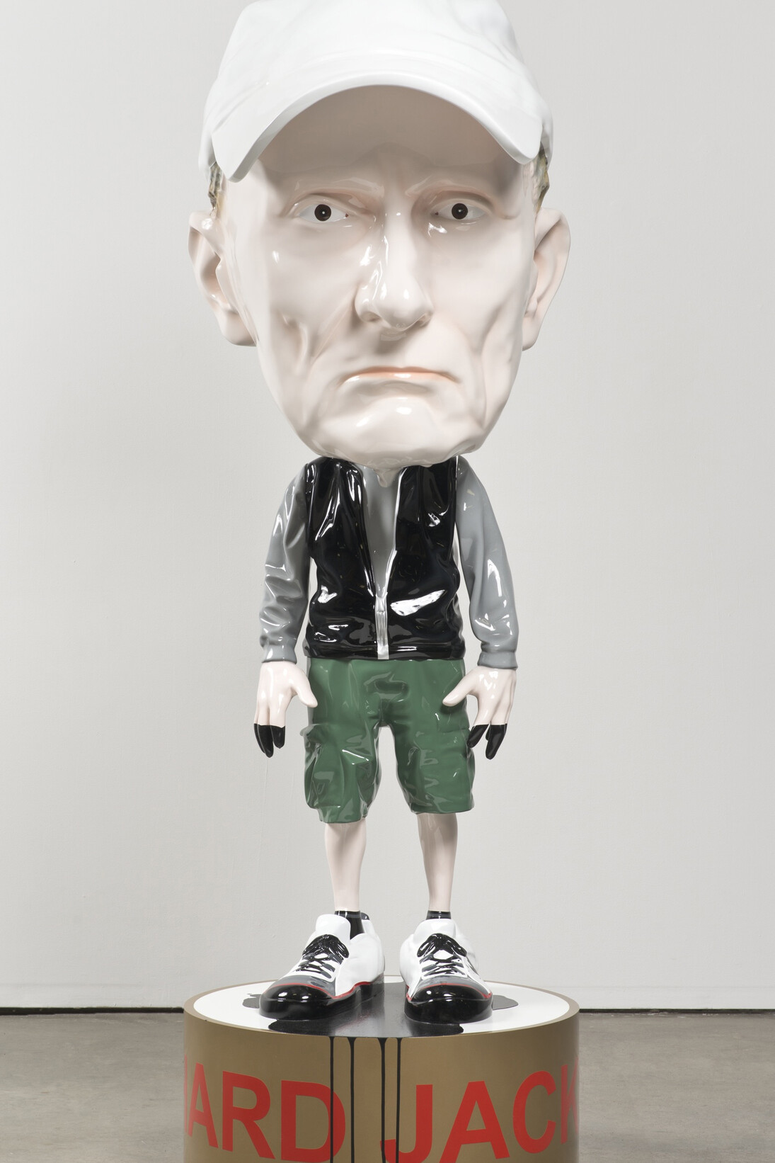 Richard Jackson, Bobble Head, 2013, Epoxy fiberglass, paint, electronics, 230 x 73 x 108 cm / 90 1/2 x 28 3/4 x 42 1/2 inches, Edition of 5, Courtesy of the artist, Hauser & Wirth and Galerie G-P & N Vallois, Paris