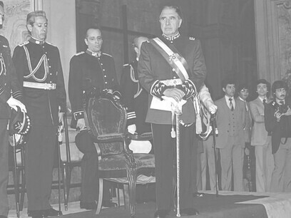 Augusto Pinochet Ugarte partecipò alla tradizionale cerimonia del Te Deum della festa nazionale, (1986)