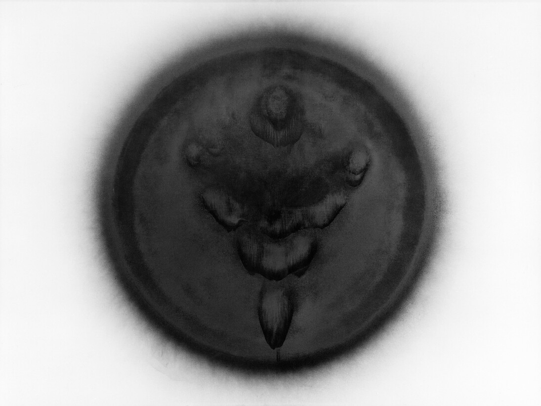 Otto Piene, Venus of Willendorf (Venus von Willendorf), 1963, Oil and soot on canvas, 150 x 200 cm, Stedelijk Museum Amsterdam, © Otto Piene. Photo: Courtesy Stedelijk Museum Amsterdam