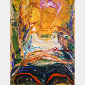 Jared Brook,
Lavender, 2023.
Acrylic on cradled wood,
24 x 18 x 1.5 in,
60.96 x 45.72 x 3.81 cm. Courtesy of the artist and Villazan