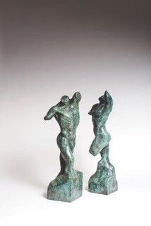 Ben Hooper, Male torso, female torso. Bronze, 2017. Courtesy of Gallery Different