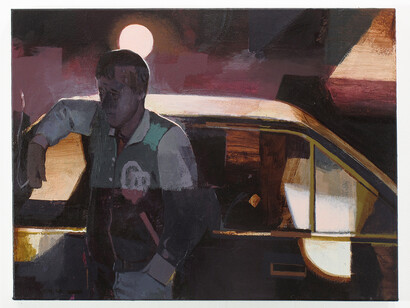 Letter Jacket I, Flashe and acrylic on canvas, 
16 x 20”, 2020
