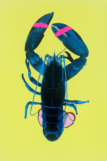 Adam S. Umbach, Blue boi (yellow), 2024. Courtesy of Cavalier Gallery 