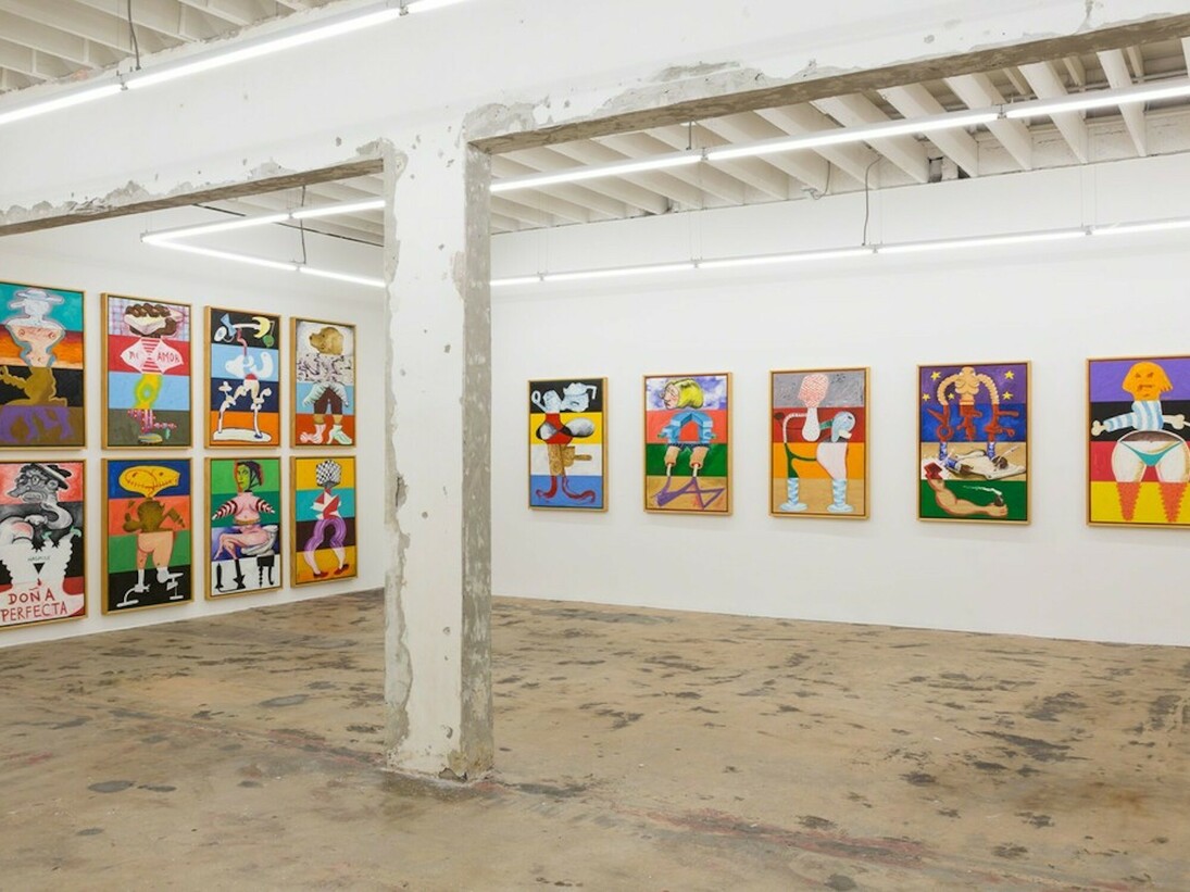 Ray Smith Studio, Exhibition view. Courtesy of Nina Johnson 