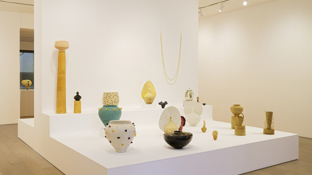 Elina Belou,, Life of a sunflower, exhibition view. Courtesy of Bernier/Eliades Gallery