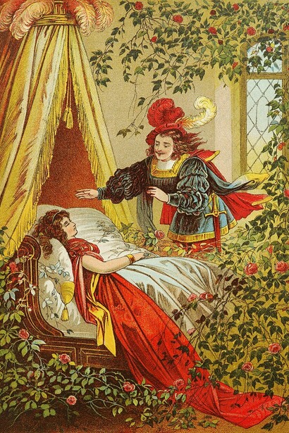 La Bella Durmiente, ilustración de Carl Offterdinger