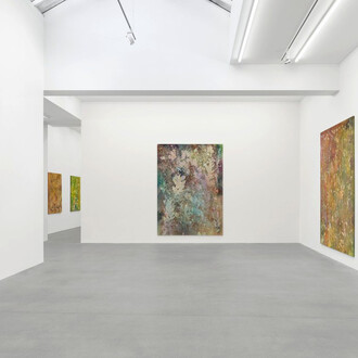 Sam Falls, ausstellungsansicht. Mit freundlicher genehmigung der Galerie Eva Presenhuber