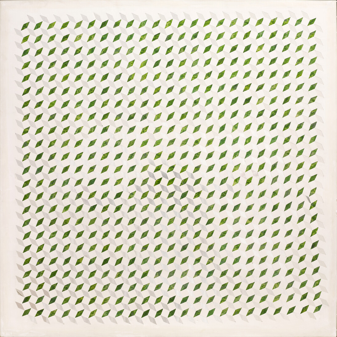 Monir Shahroudy Farmanfarmaian, Untitled, 1976, Mirror, reverse-glass painting, and plaster on wood
100 x 100 cm, Collection of Zahra Farmanfarmaian, Santa Fe © Monir Shahroudy Farmanfarmaian. Photo: Filipe Braga © Fundação de Serralves–Museu de Arte Contemporânea, Porto, Portugal