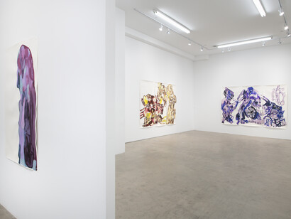 Katya Muromtseva, Heart left in the bag, exhibition view. Courtesy of Plato Gallery 