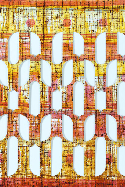 Brion Gysin, Cylindre pour dreamachine (détail), 1979. Avec l'aimable autorisation du Musée d'Art Moderne de Paris