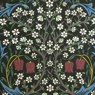 William Morris, Blackthorn wallpaper (detail), designed 1892. Courtesy of William Morris
Gallery