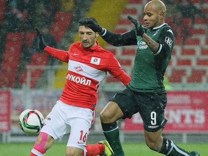 Salvatore Bocchetti durante una partita dello Spartak Mosca