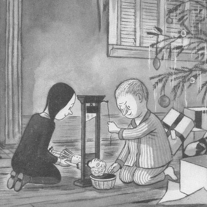 Cartón de la Famila Addams por Charles Addams