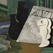 Pablo Picasso, Playing cards, tobacco, bottle, and glass, 1914. Courtesy of Museo Nacional Thyssen-Bornemisza