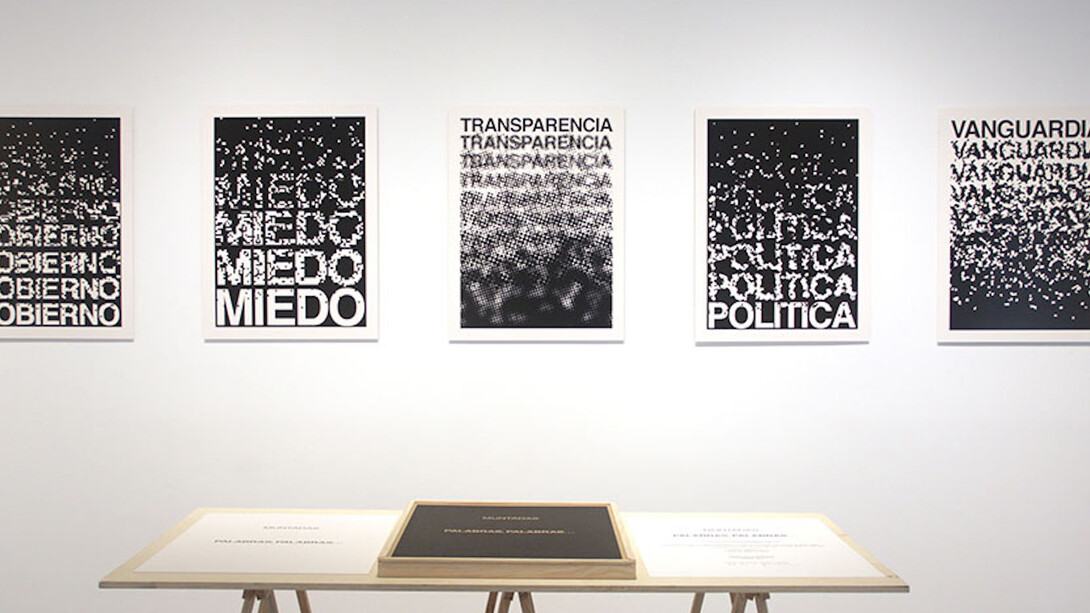 Antoni Muntadas, Exhibition view. Courtesy of The Moisés Pérez de Albéniz gallery