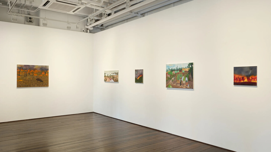 Jessie Homer French, In memoriam, exhibition view. Courtesy of Massimo De Carlo Gallery