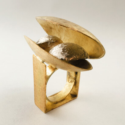 Alberto Zorzi, anello, oro 750 e argento 925
