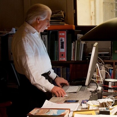 Daniele Lombardi nel suo studio, per gentile concessione del Lombardi’s archives