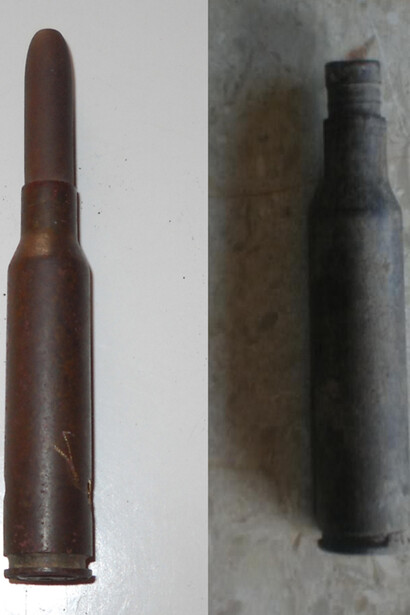 Proiettile calibro 6,5 per fucile italiano mod.’91 con “palla girata”