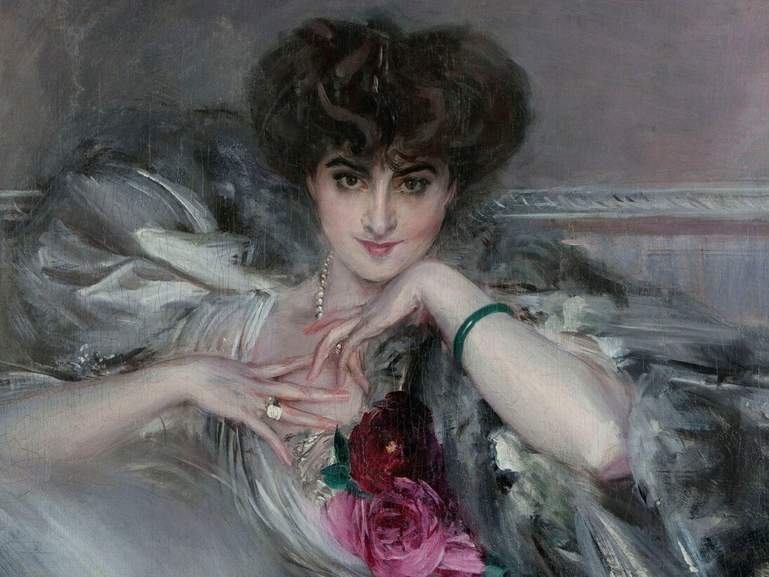 Giovanni Boldini, Ritratto della principessa Radziwill, olio su tela, 82 x 91 cm. Collezione privata. Courtesy of Palazzo Martinengo