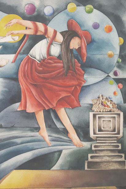 Pintura de Franklin Mata Piedra