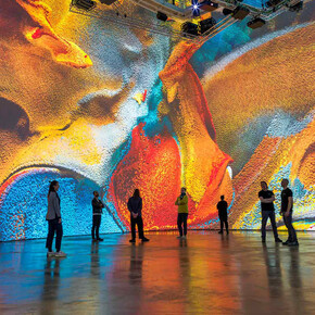 Refik Anadol, In situ, vista de exhibición. Cortesía de Guggenheim Bilbao 