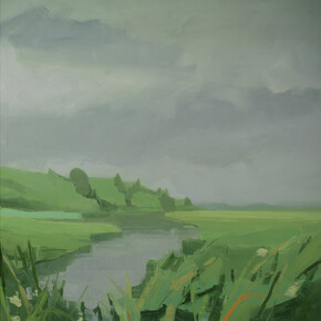 Sara MacCulloch, Marsh, 2014, Oil on canvas, 48 x 48 in.