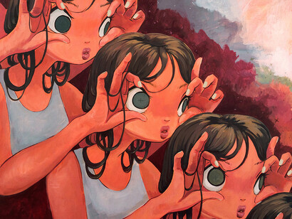 Crisselle, Looking (detail), 2025. Courtesy of Thinkspace Projects