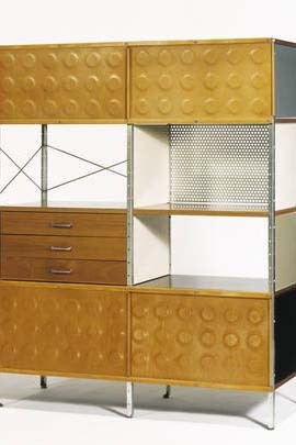 ESU 421-C Storage Unit, designed by Charles & Ray Eames for Herman Miller Furniture Co., 1949 – 52, USA. Museum no. W.5-1991. © Victoria and Albert Museum, London